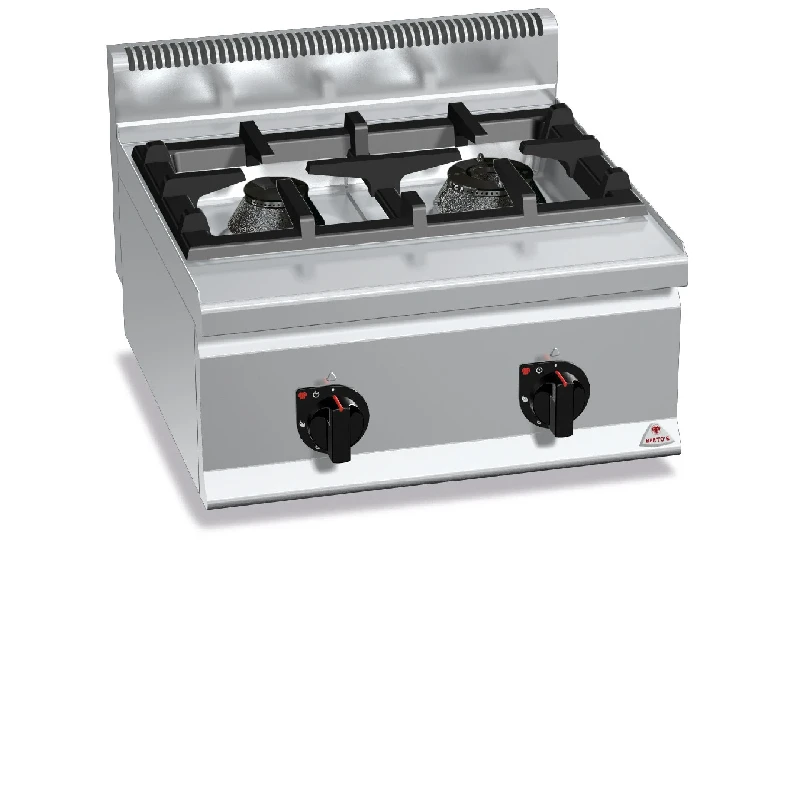 Serie 600 Gas stove 2 gas horizontal, Bertos G6F2BH6