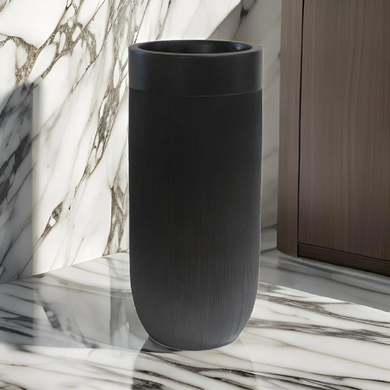 Vases and pots Flower pot Harmony black mat average, SH231629ME-30