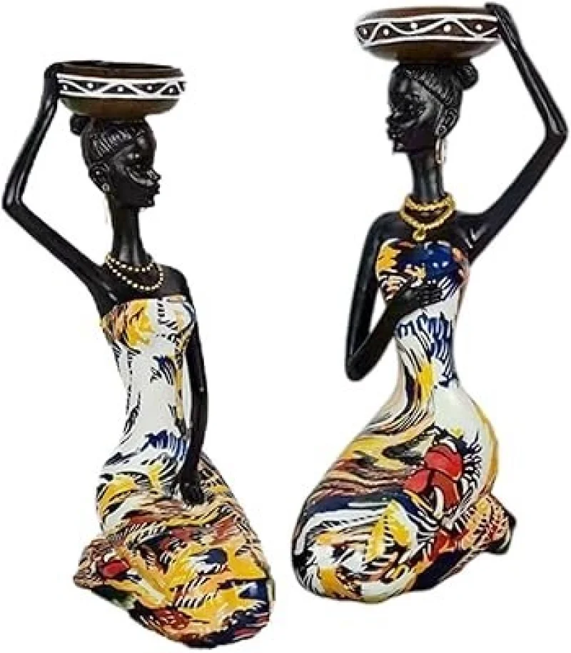 Statue/statues Candle set African Art