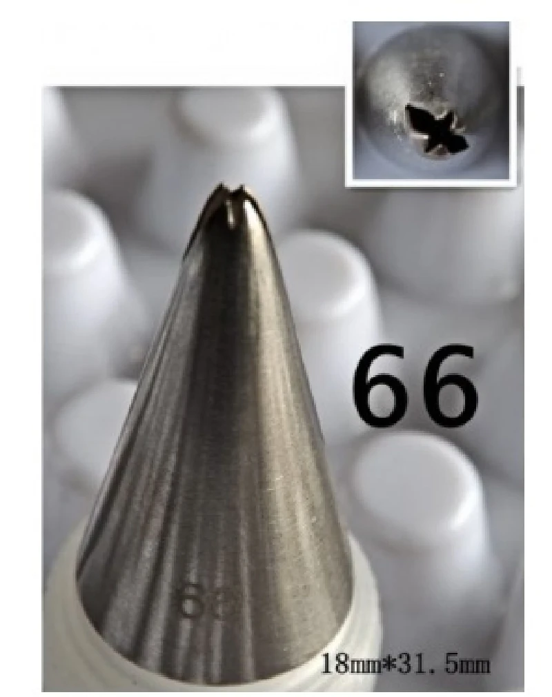 Pastry accessories Nozzle for pastry bag, leaf, small, 0,3 cm.