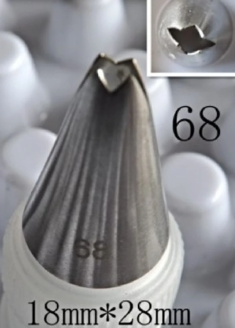 Pastry accessories Nozzle for pastry bag, leaf, small, 0,8/0,3 cm.
