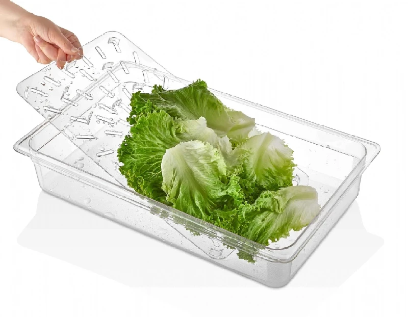Polycarbonate GN containers GN 1/4 drain shelves, GNPS-14