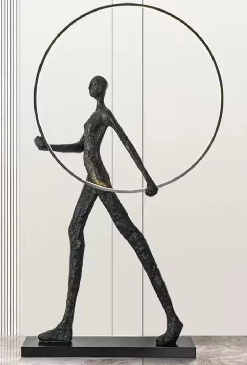 Statue/statues Statue Athlete - hoop, shining, STV03-180