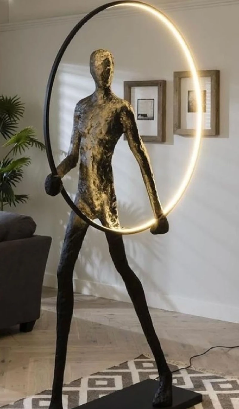 Statue/statues Statue Athlete - hoop, shining, STV03-180