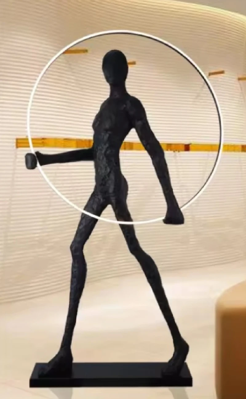 Statue/statues Statue Athlete - hoop, shining, STV03-180