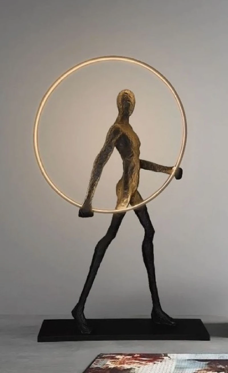 Statue/statues Statue Athlete - hoop, shining, STV03-180