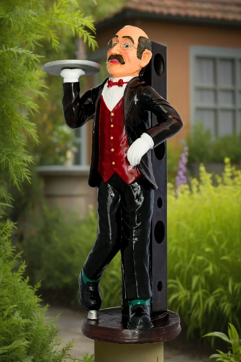 Statue Butler with plate 110 cm. | VALENCIA ’96 - professional ...