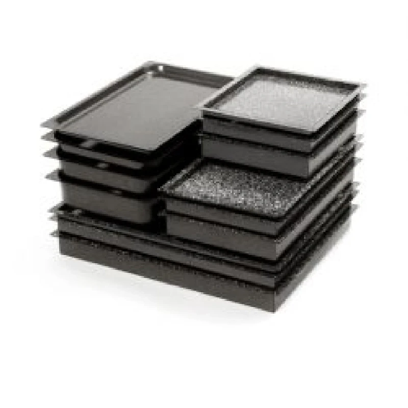 Stainless steel GN containers GN container 2/3 - 6,5 cm. - enameled, 105061
