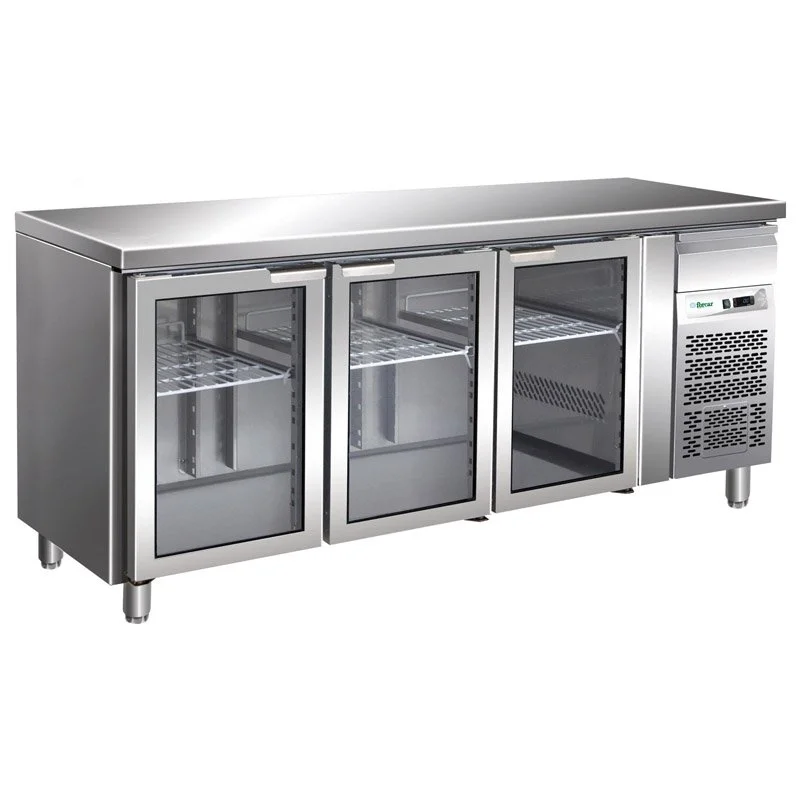 Refrigerated counters Counter type refrigerator, 2 glass doors, Forcar Italy