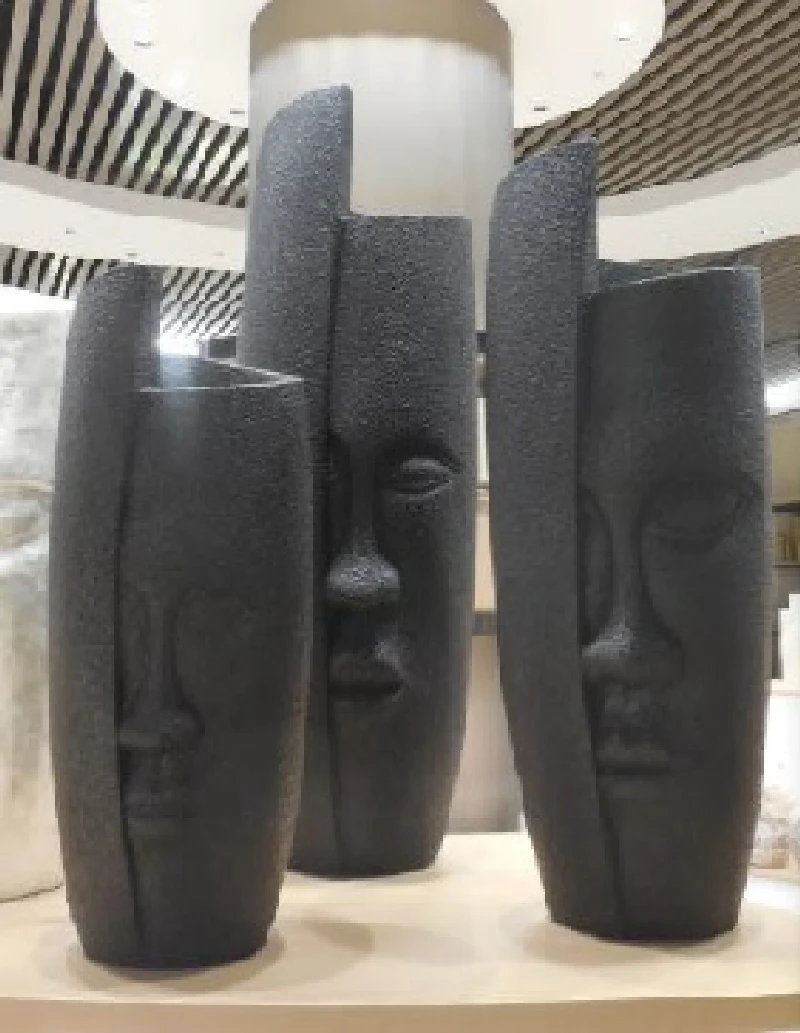 Vases and pots Cup  Face black - small 33.5/33.5/72 cm., SH231645-28