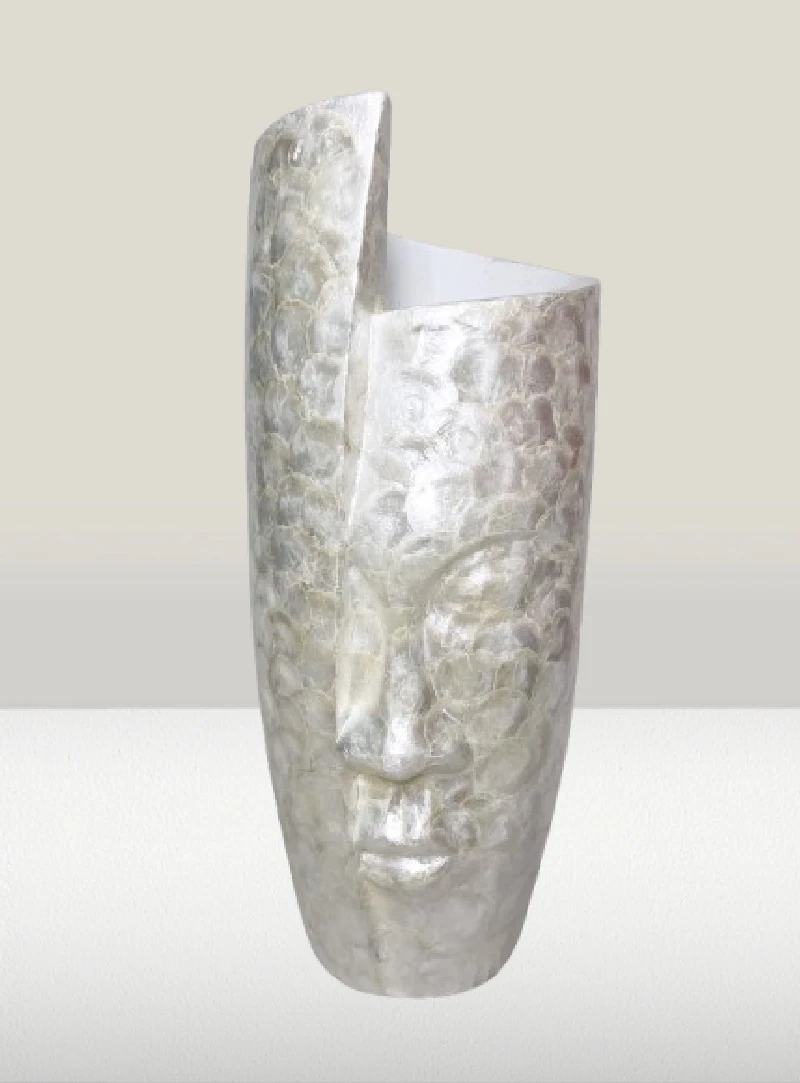 Vases and pots Flower Pot Face pearl - small 33.5/33.5/72 cm, SH23489-28